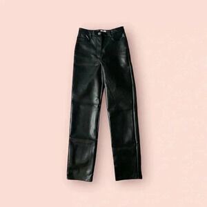 Wilfred black pleather pants